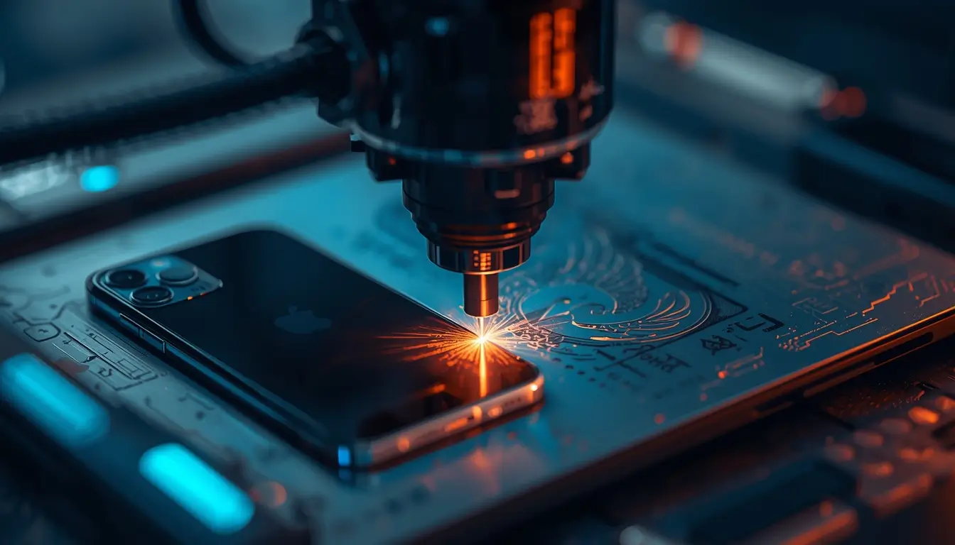 Laser Engraving iPhone