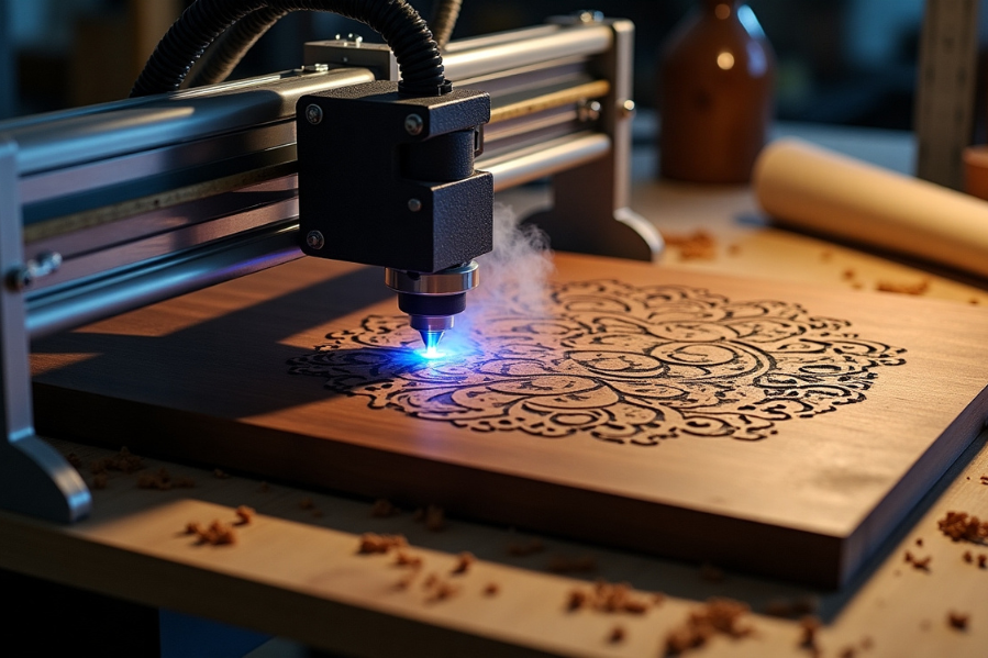 Creating Detailed and Intricate Wood Engravings
