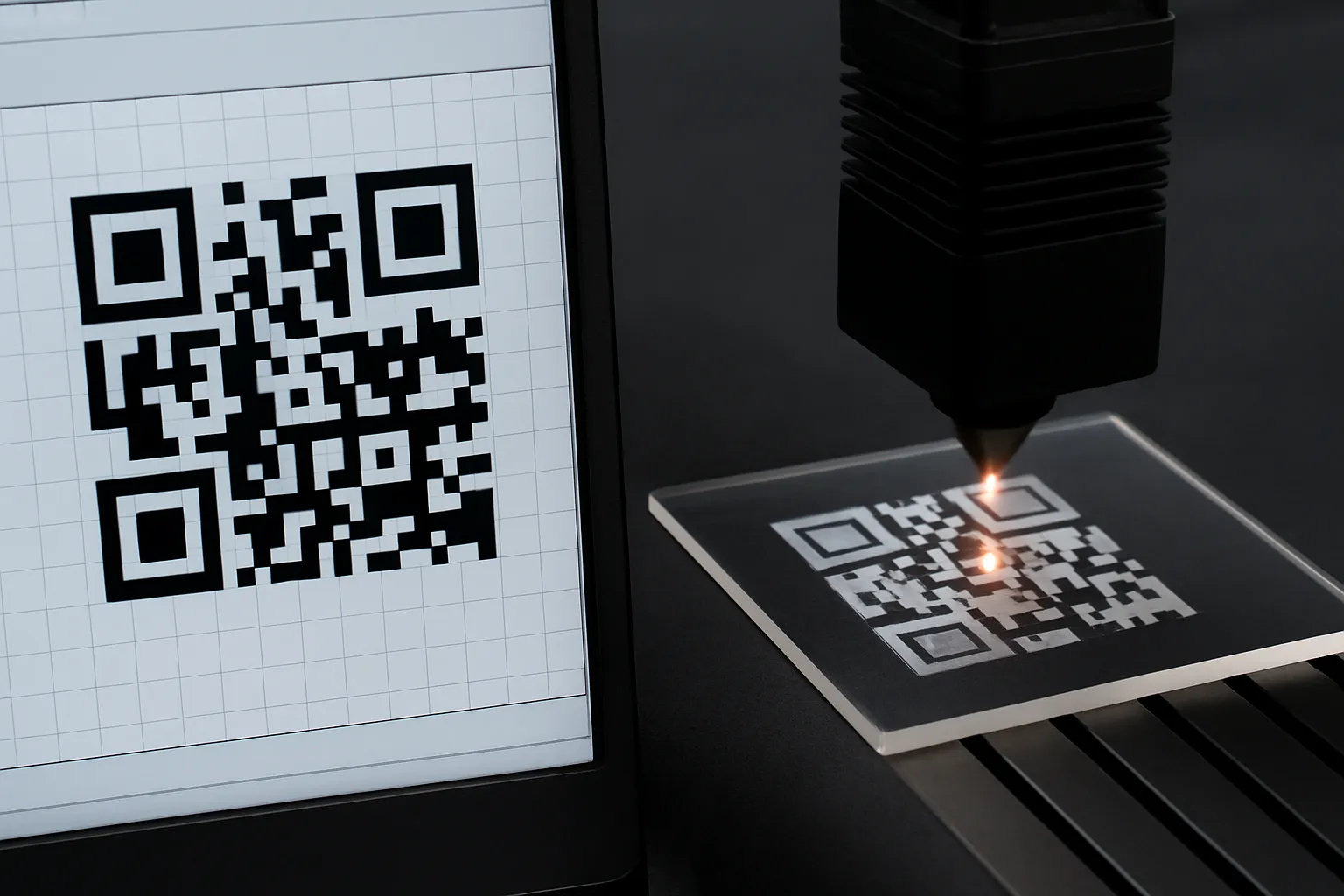QR Code Laser Engraving