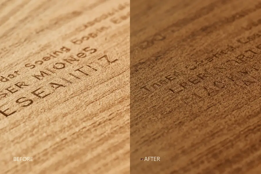 How to Darken Laser Engraving on Wood
