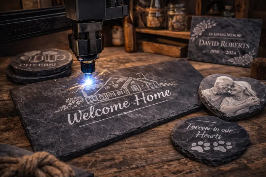 What Can You Create by Laser Engraving Slate