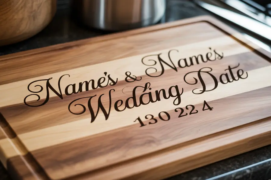 Wedding and anniversary cutting board ideas