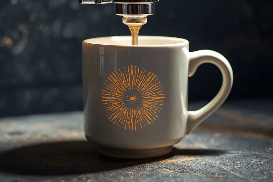 Can you laser engrave ceramic mugs with a diode laser