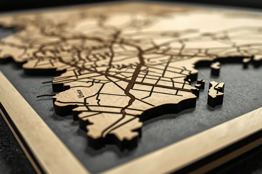 How Do You Create a Map Design for Laser Cutting
