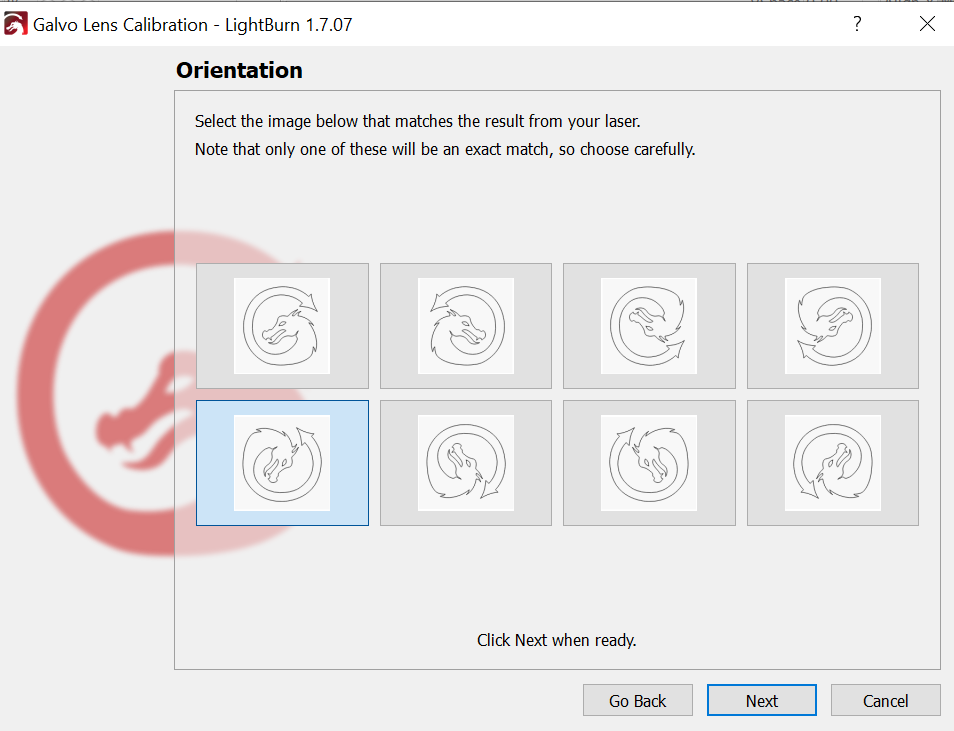 Orientation Pattern Selection