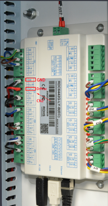 Controller board CN2 wiring