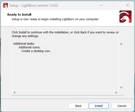 Install Lightburn