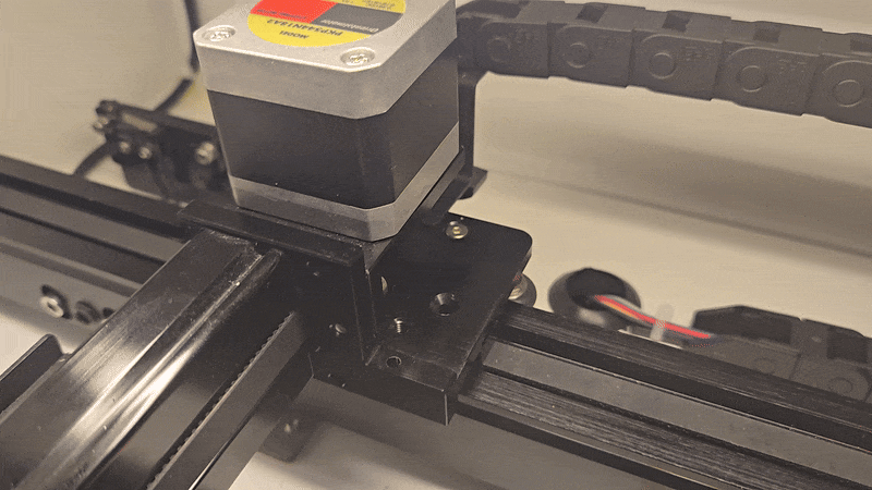 Belt retainer block removed