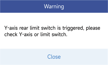 X/Y/Z axis alarm — controller wiring