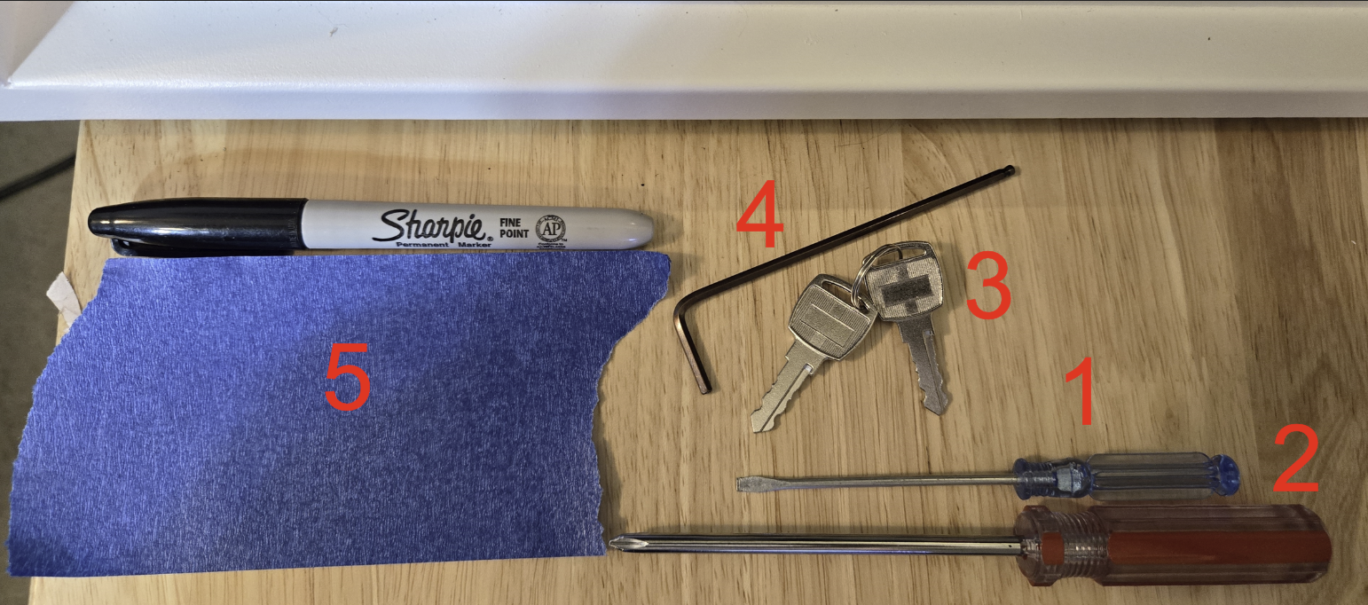 Tool list reference image