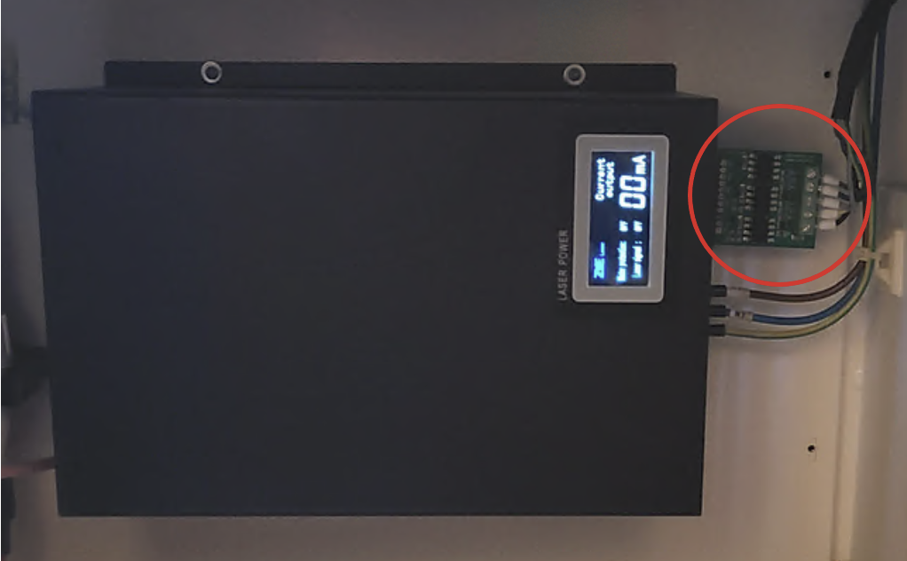 Optoisolator installed