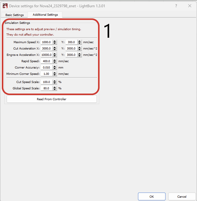 Additional Settings reference image