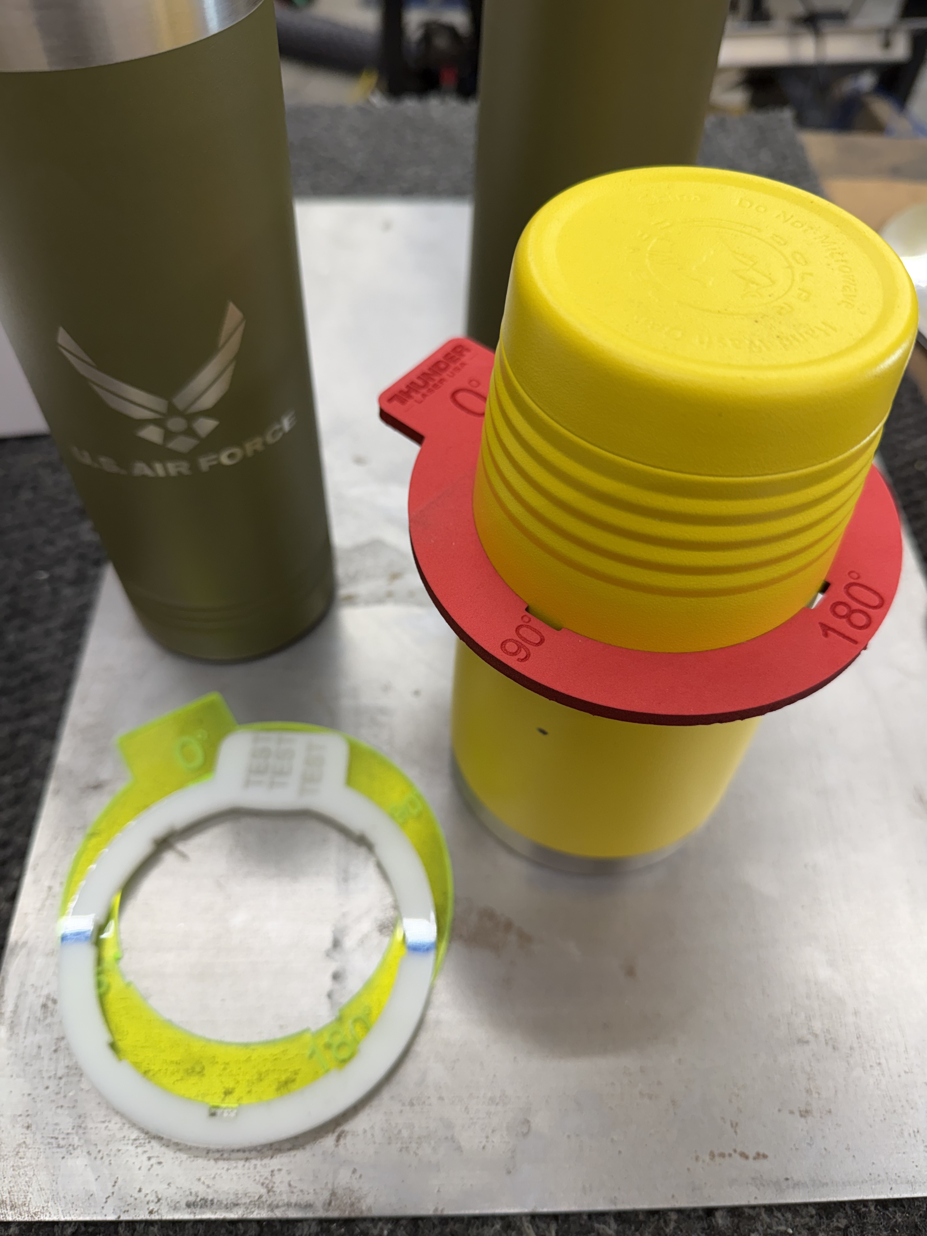 Thunder Laser USA Tumbler Centering Ring Graphic