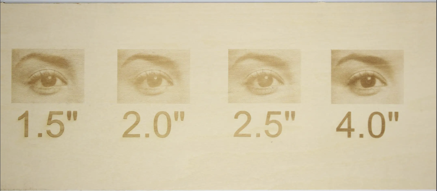 Engraving test results