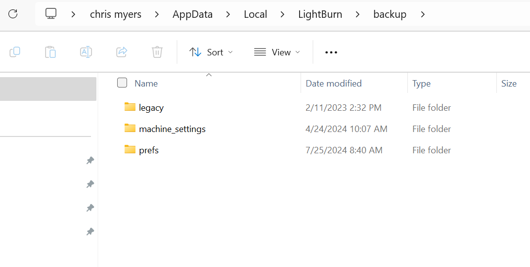 Prefs folder location