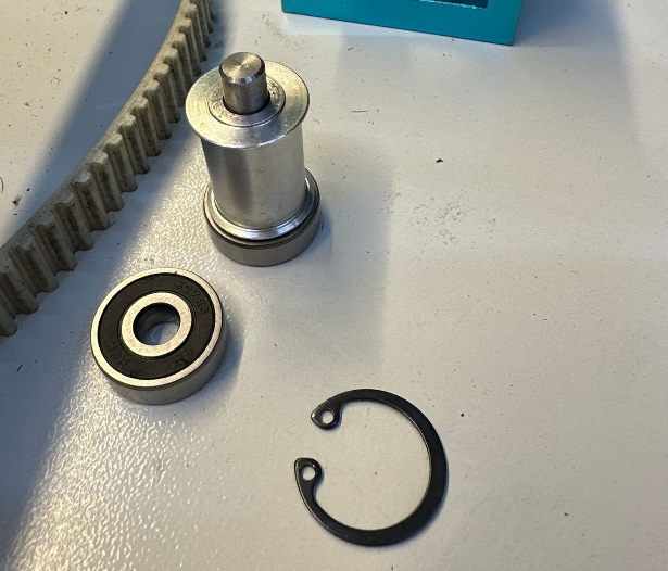 Components removed from Tensioner Bracket
