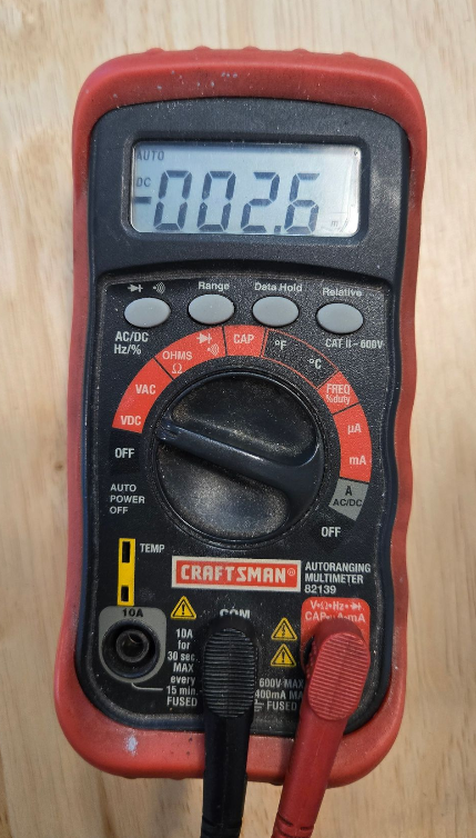 24VDC meter setup