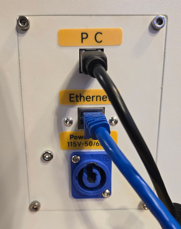 Disconnect power plug