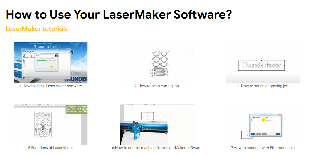 How to use Lasermaker software