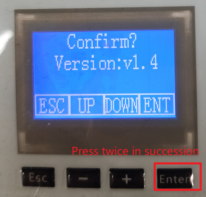 Fiber Module upgrade confirmation