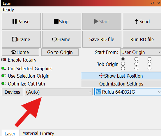 Auto Selected for USB Device