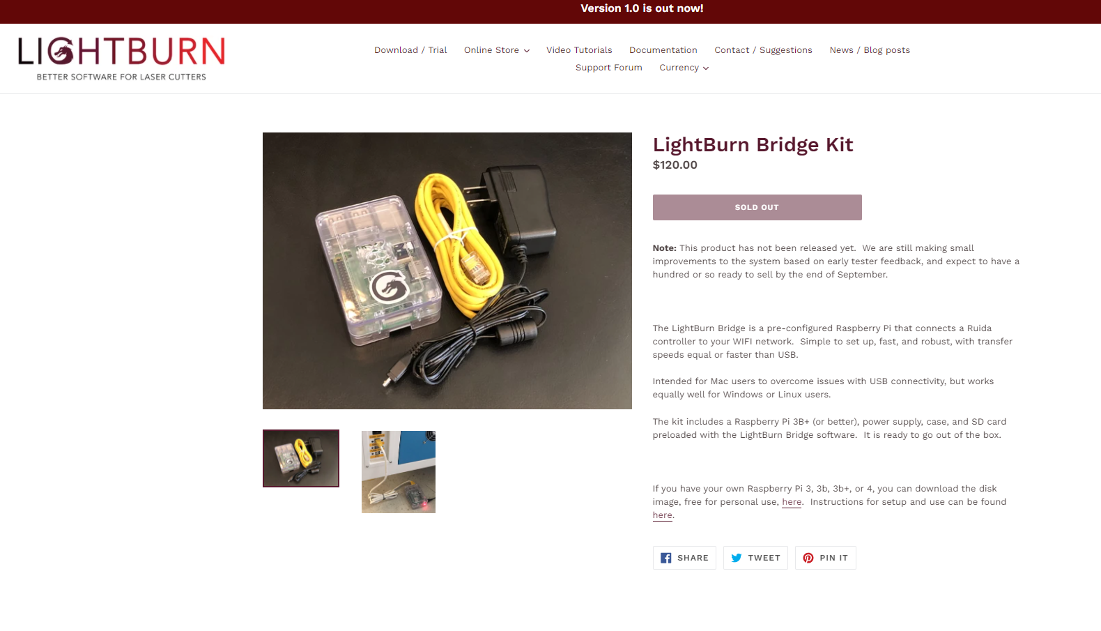 LightBurn Bridge Kit
