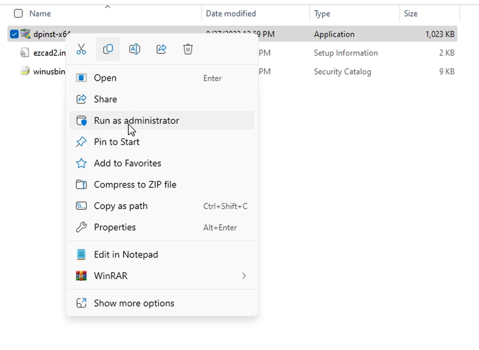 Install Ezcad2 driver