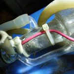Dirty laser tube from contaminated coolant