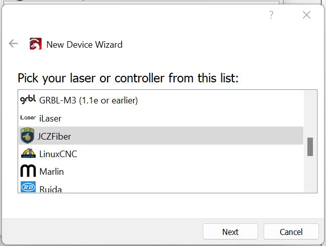 New duplicate device creation screen